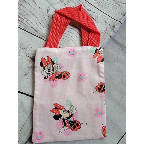 Minnie Mouse Crayon Holder Coloring Tote Bag Handmade Childrens Bag - Picture 7 of 7